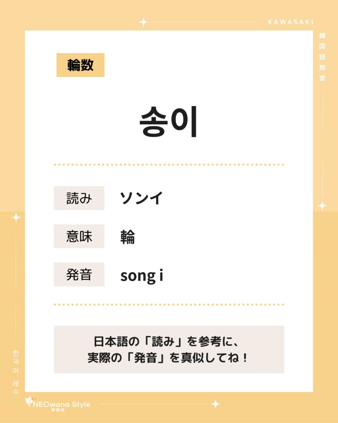 『송이』▷～輪（お花の数え方）