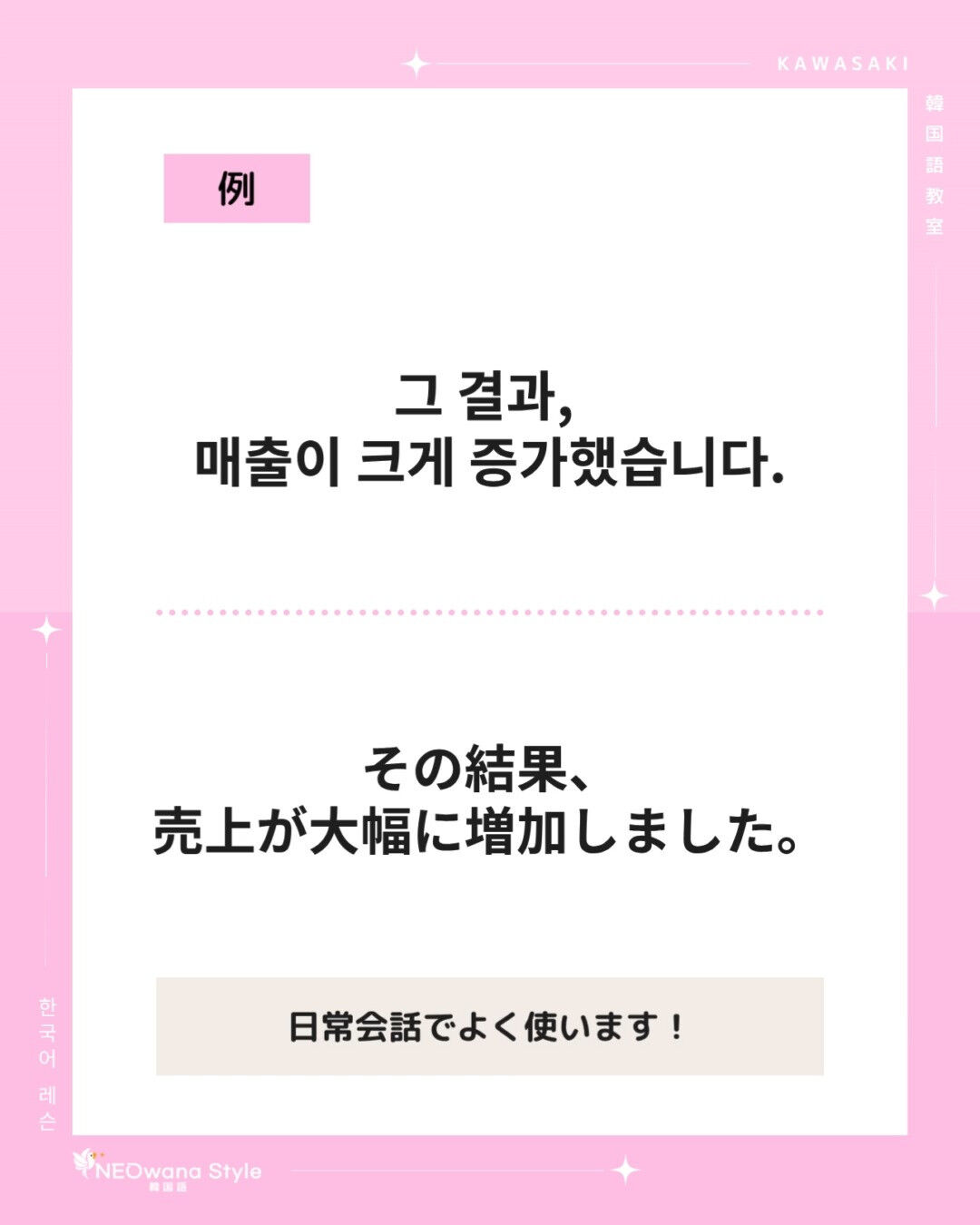 『그 결과』▷その結果